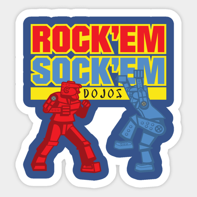 Rock Em Sock Em Dojos Sticker by stevegoll68